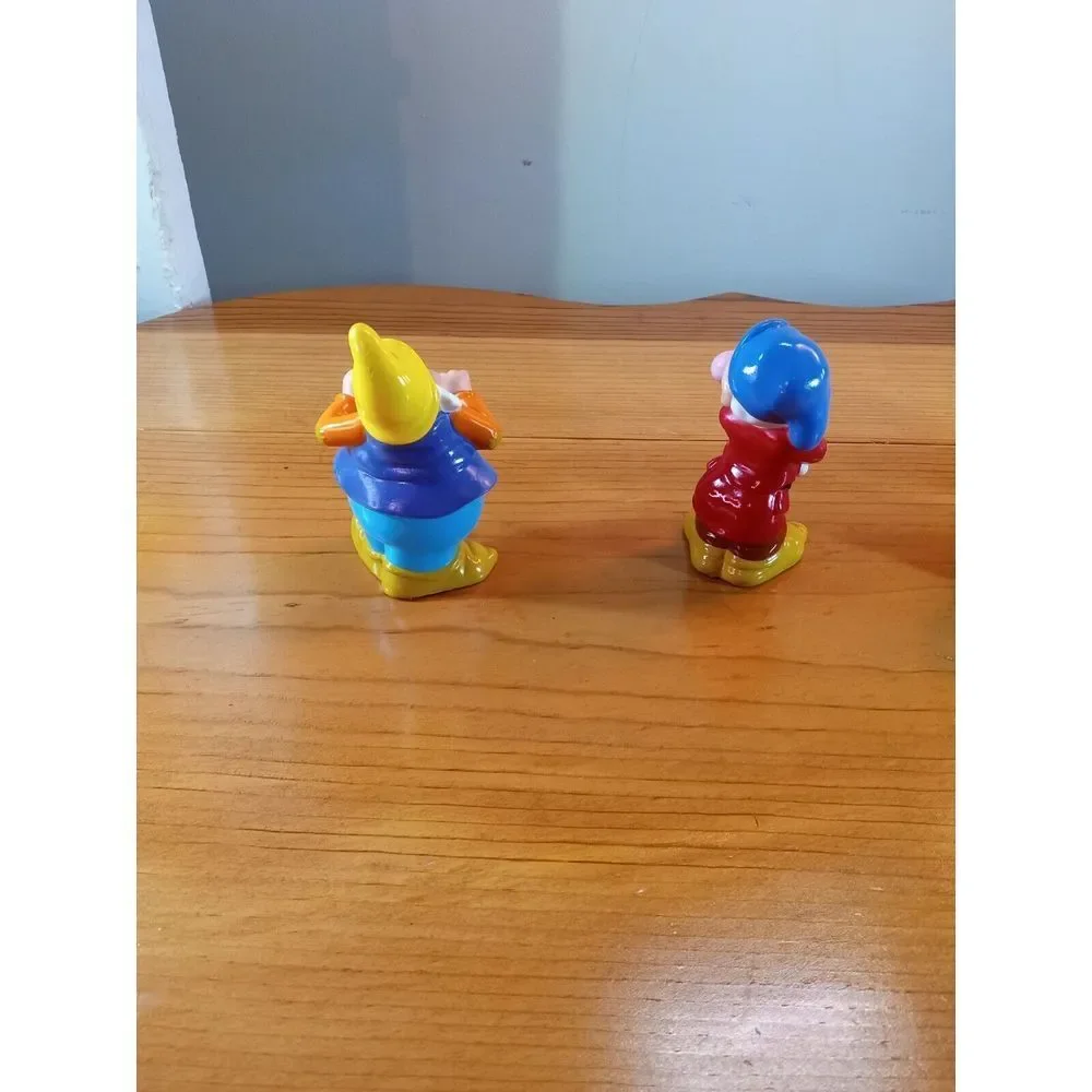 Vintage 1992 Disney Snow‎ White Four Dwarfs Plastic Figures Toy Collectible 3.75